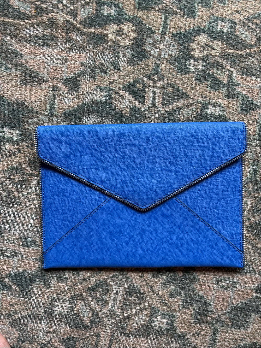 Rebecca Minkoff Bright Blue Envelope Clutch